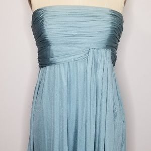 Silk Rouching Cocktail Dress
